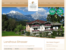 Tablet Screenshot of landhaus-strasser.at