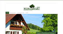 Desktop Screenshot of landhaus-strasser.de